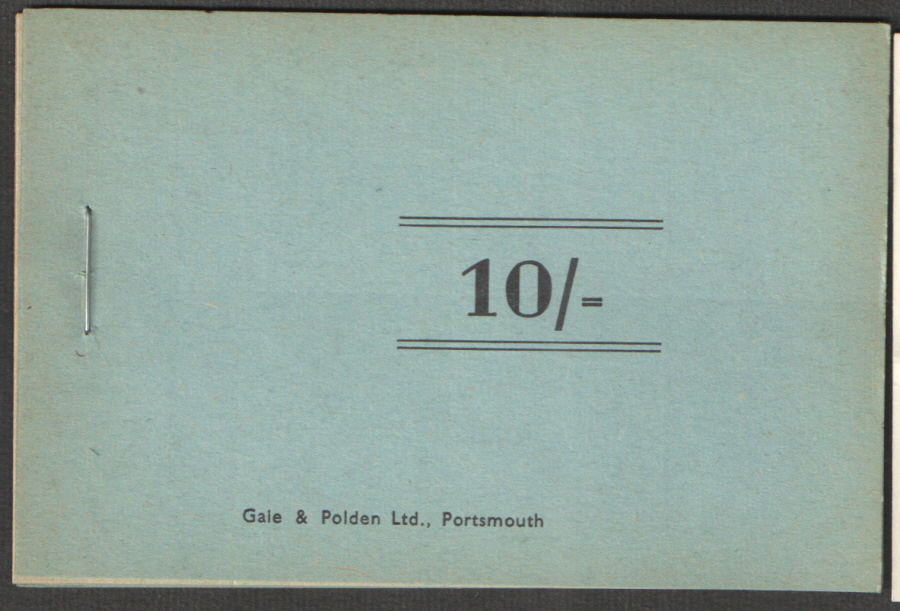 (image for) Royal Navy 10/- Chit Booklet. Cinderella stamps.